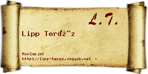 Lipp Teréz névjegykártya